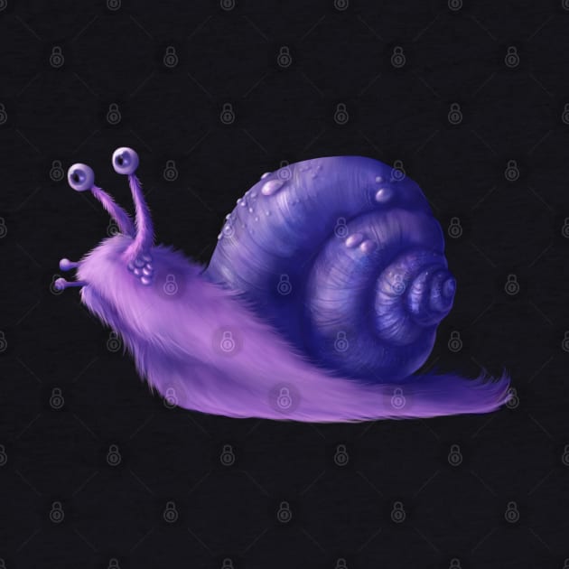 Furry snail by Spectralstories